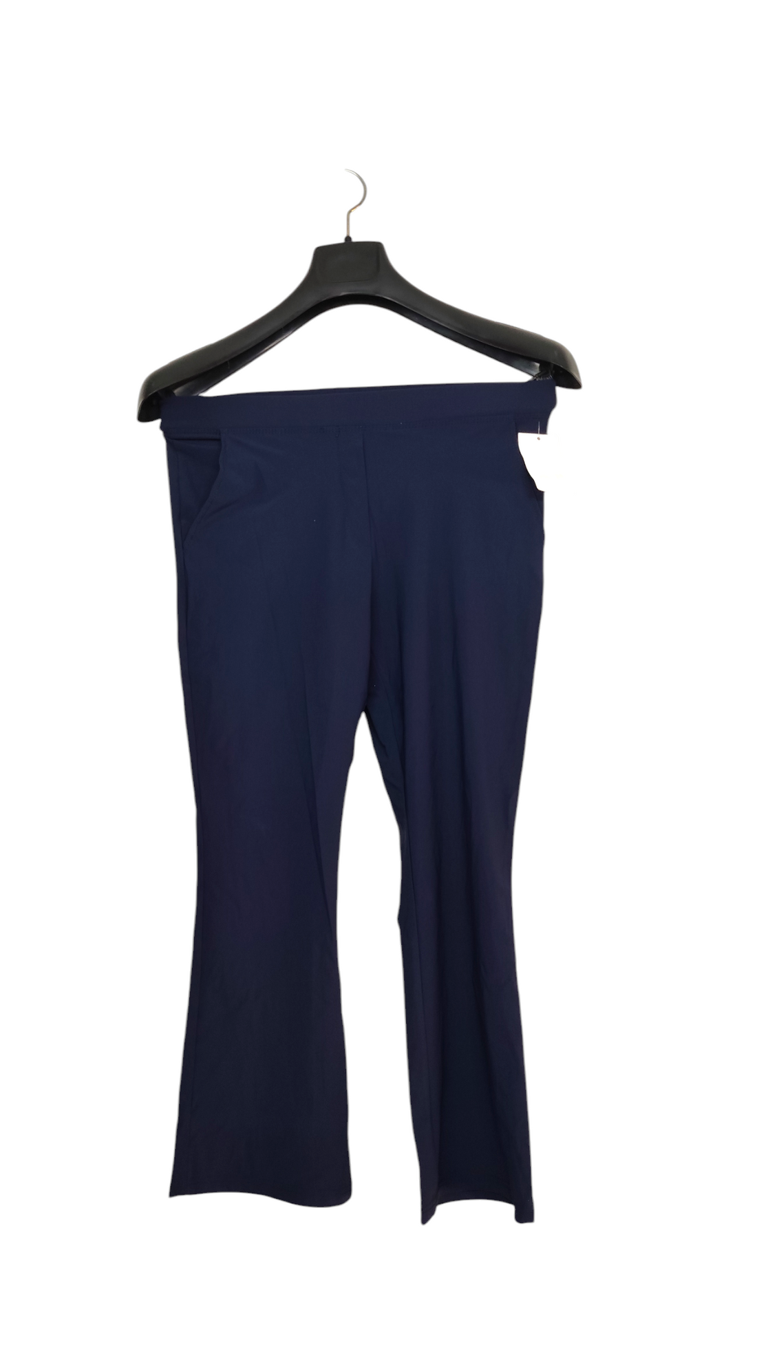 Classic High-Rise Bootcut Trousers for Women | Bell-Bottom Western Pants | Beige Solid Casual Fit